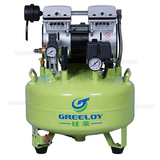 Greeloy® 600W Compresore sin aceite silencioso para unidades dentales Mit leisem Kabinett GA-61X